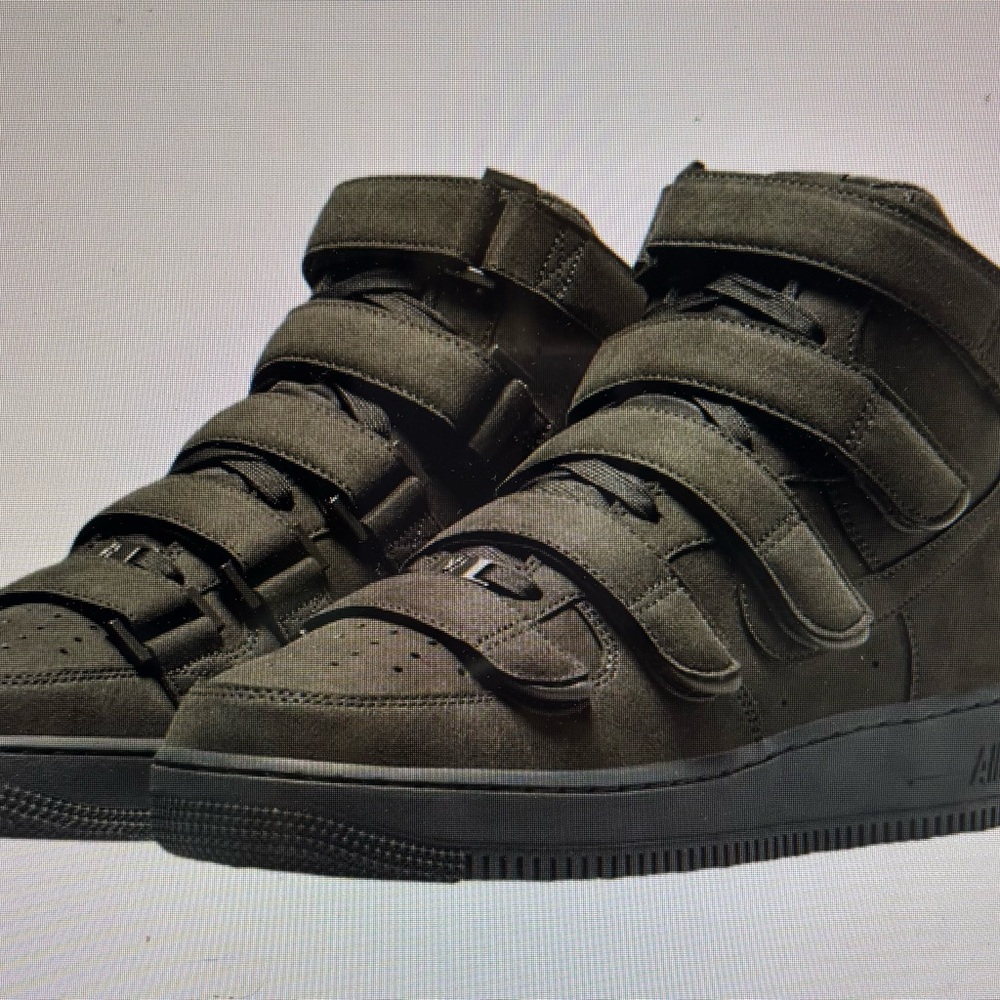 Nike Black High-Top Sneakers with Velcro Straps